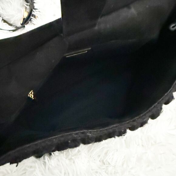 DOLCE & GABBANA | Knit Trim Ponyhair Sicily Satchel Shoulder Strap Purple Black - Picture 14 of 16